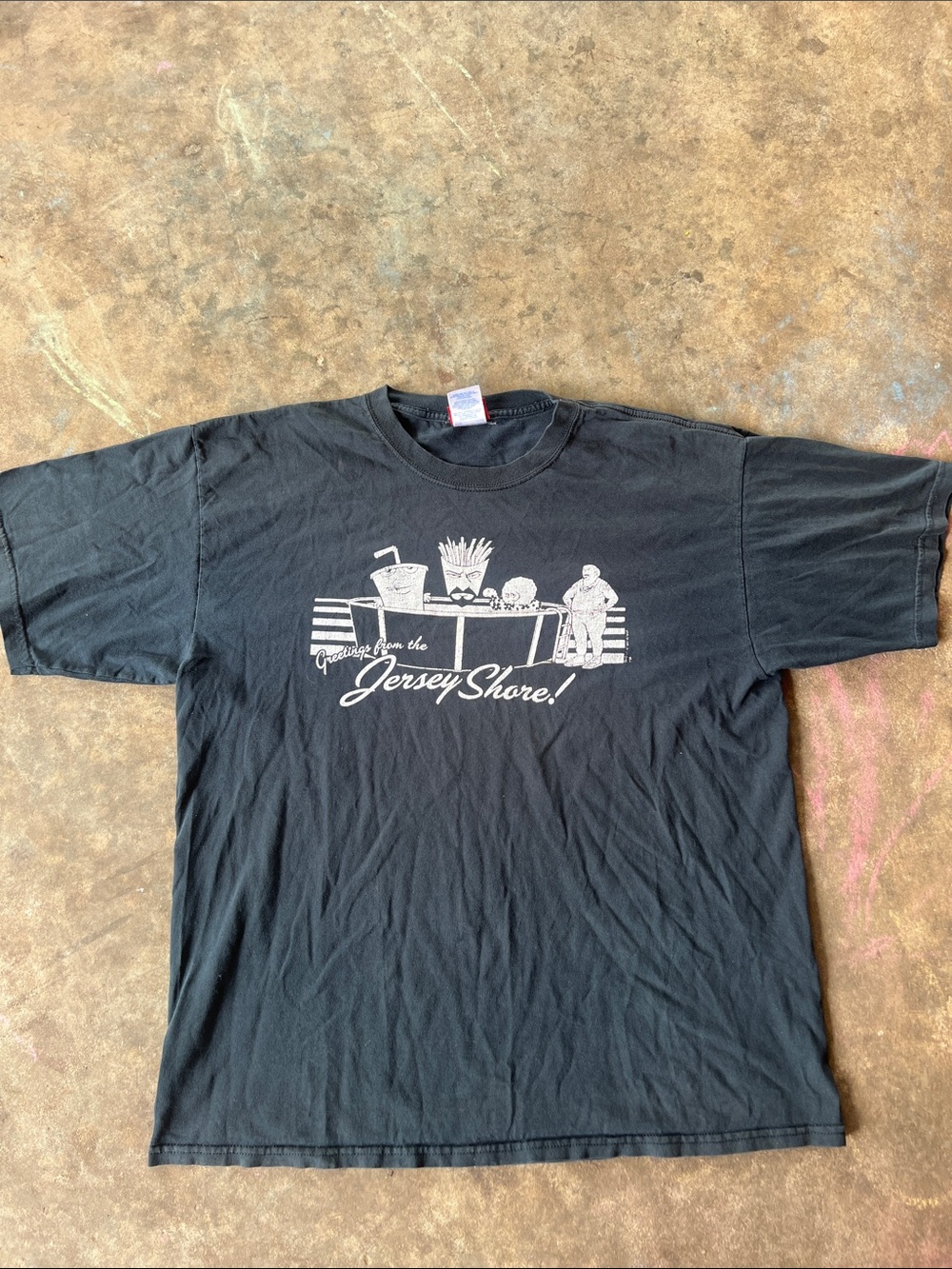 2003 Aqua Teen Hunger Force Jersey Shore Adult Swim Cartoon Network tee